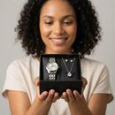 Conjunto Saint Germain Luxo Silver Relógio e Joias