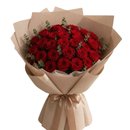 Buquê de Rosas Vermelhas 30 rosas naturais