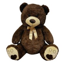 Urso Premium FIZZY 80cm Pelúcia Super Macia marrom