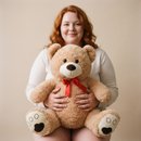 Urso Premium FIZZY TOYS 80cm Pelúcia Macia caramelo