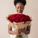 Buquê de 50 Rosas  importadas Colombianas Freedom