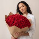 Buquê de 100 Rosas importadas Colombianas Freedom 