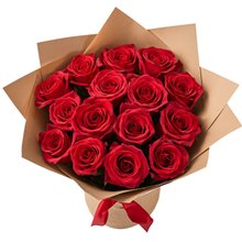 Buquê de 15 Rosas importadas Colombianas Freedom