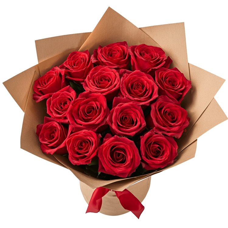Buquê de 15 Rosas importadas Colombianas Freedom
