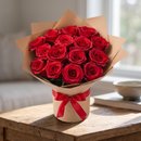 Buquê de 15 Rosas importadas Colombianas Freedom