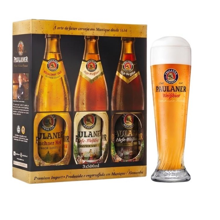 Presente cerveja Paulaner com Copo Oficial