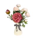 Buquê Peônia Rosa - Envasado