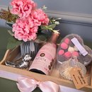 Cesta de Espumante com Flores