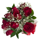 Buquê Love com 12 Rosas Vermelhas