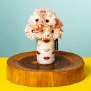 Gérbera Rosa Bebê e Vaso de Porcelana Diz Que Me Ama