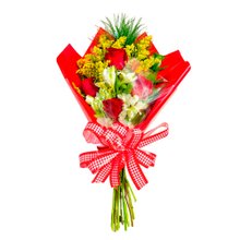 Ramalhete Quarteto de Rosas Colombianas