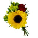 Buquê Eterna Beleza Rosa e Girassol