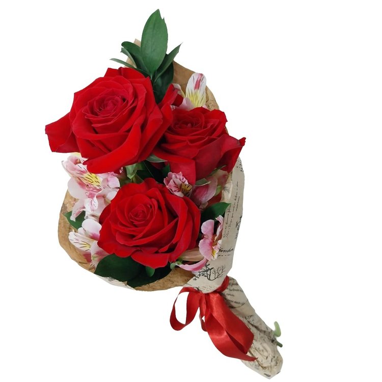 Ramalhete com 3 Rosas