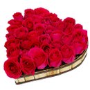 Coração de 36 Rosas Pink