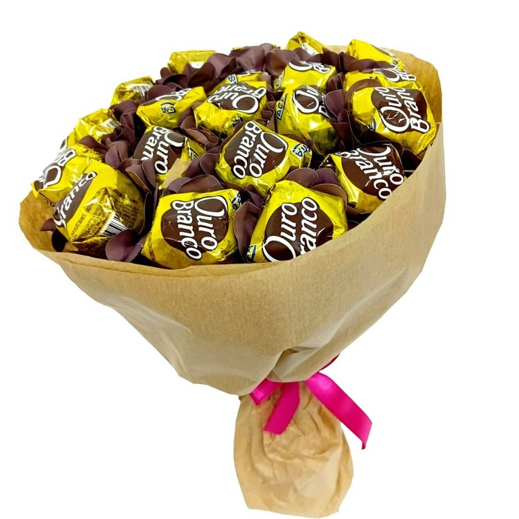 Buquê Luxo de Ouro Branco