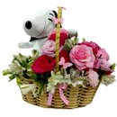 Cesta Snoppy Jardim Encantado