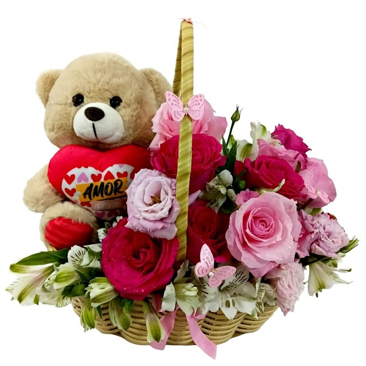 Cesta Jardim Encantado para Meu amor