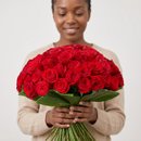 Buquê Luxo de 100 Rosas Importadas