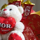 Box Urso "Eu te amo" com Chocolates