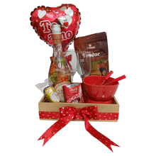 Cesta Noite Romântica com Champanhe Vinho e Chocolates