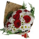 Buquê Luxo de Rosas e Margaridas