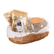 Cesta Chá, Bule e Petit Four