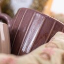 Cesta Chá com Canecas e Bolo de Rolo