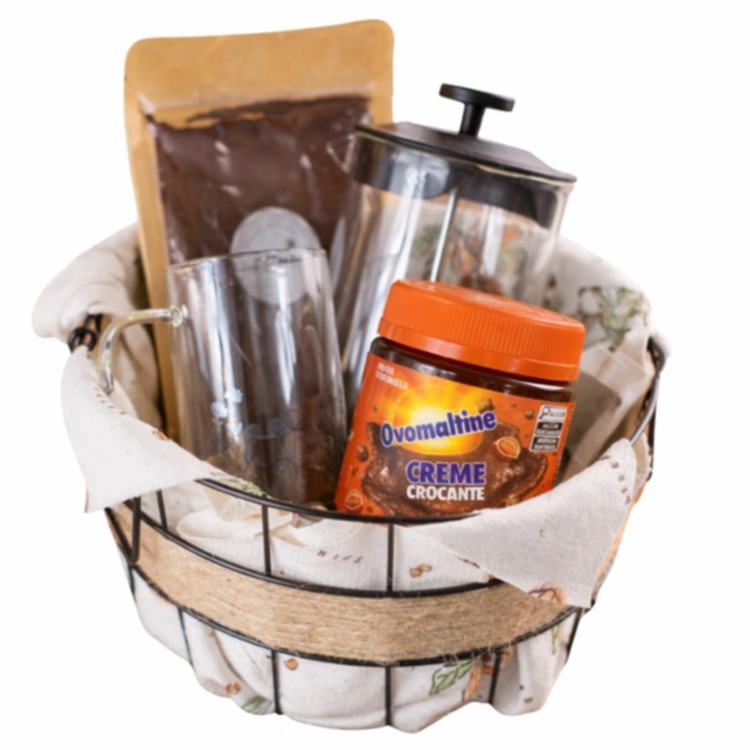 Kit Café Prensa Francesa, Café e Creme de Ovomaltine