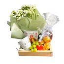 Cesta  Flores e Café