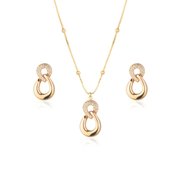 Conjunto  de Colar e Brincos Elos Semijoia