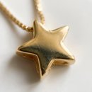 Conjunto Colar e Brinco Estrela Semijoia