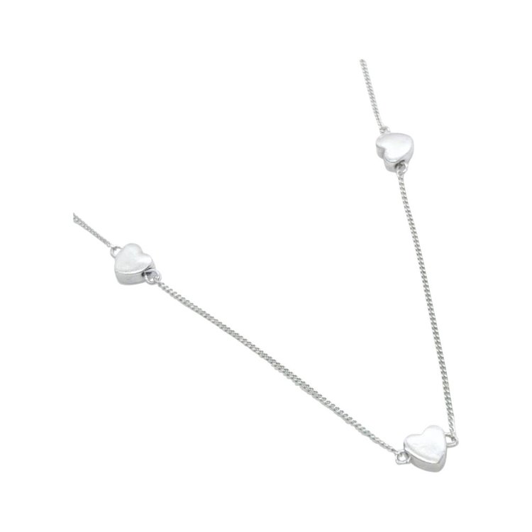 Colar Corações em Prata 925