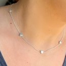 Colar Corações em Prata 925