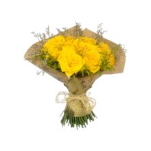 Buquê de Rosas Amarelas com 12 Rosas Amarelas