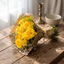 Buquê de Rosas Amarelas com 12 Rosas Amarelas