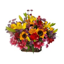 Cesta de Flores Nobres e Seminobres Super Top