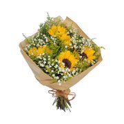 Buquê com 05 Flores de Girassol em Brasília