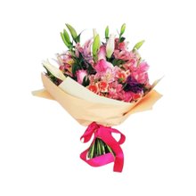Buquê de Lírios e Alstroemérias Cor de Rosa Brasilia