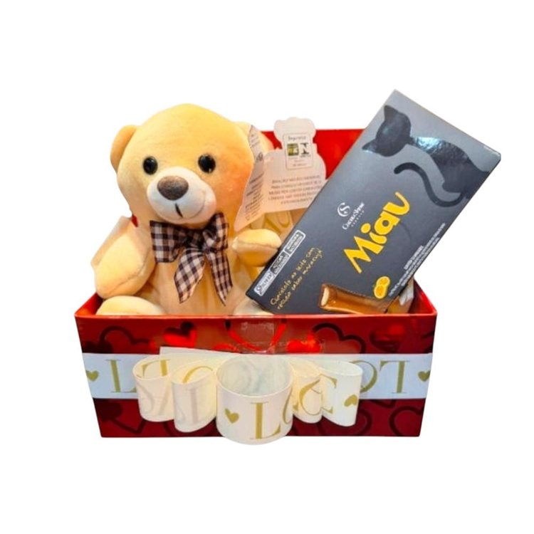 Box Urso e Chocolate Cacau Show