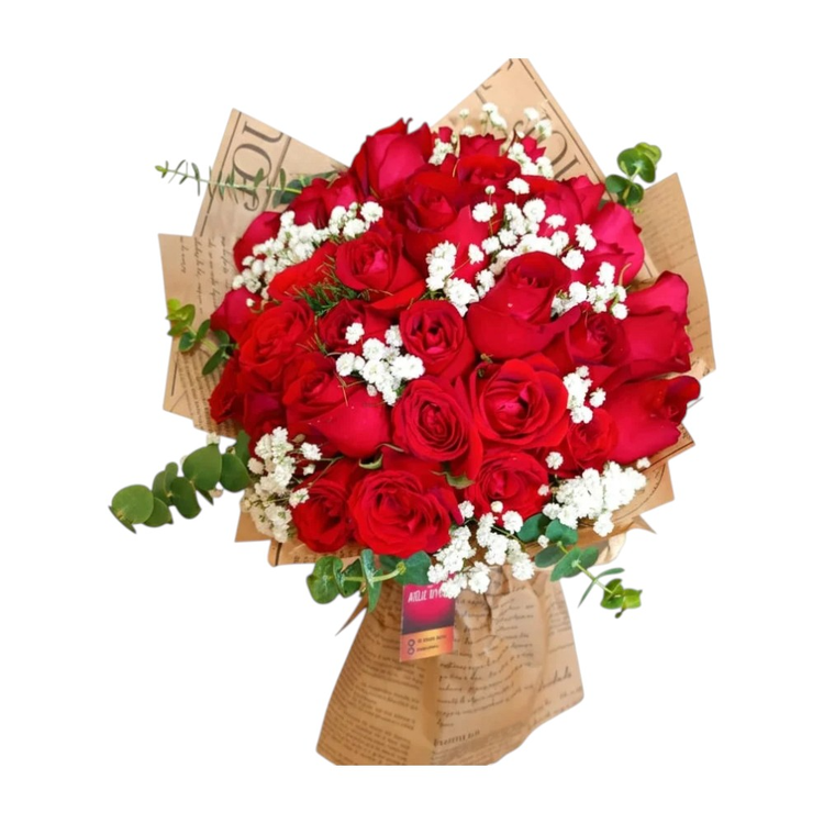 Buquê Rosas Vermelhas 40 Razões para Te Amar!