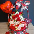 Cesta de Chocolate Aniversário Doce Parabéns 