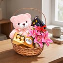 Cesta Especial com Amor e Pelucia
