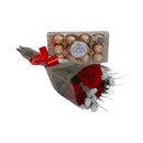Buquê Doce Amor Rosas e Ferrero 