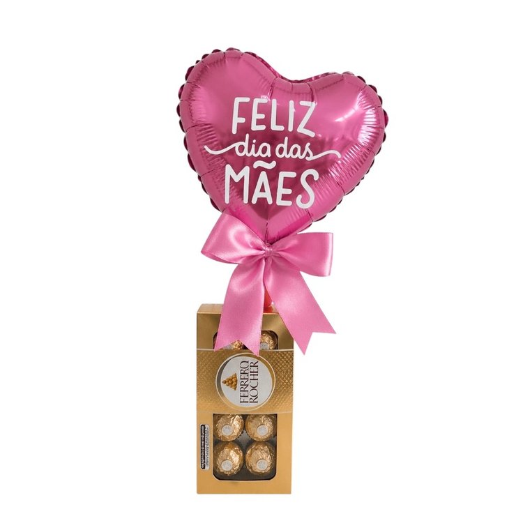 Ferrero Rocher com Balão Dia das Mães
