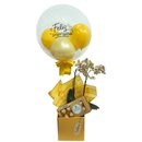Caixa Feliz Aniversário Orquídea com Ferrero e Balão 
