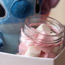 Caixa de Aniversário com Pelúcia Stitch e Marshmallow