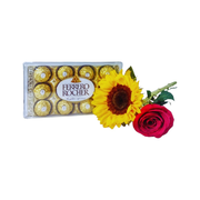 Rosa E Girassol Com Ferrero Rocher