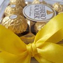 Arranjo 4 Girassóis No Vaso Com Ferrero Rocher