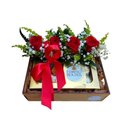 Caixa Com Amor e Ferrero Rocher