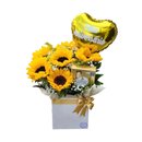 Caixa de Girassóis e Balão